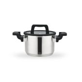 Кастрюля 2.1л Lara LR02-290 Премиум нерж 16см, Soft-touch