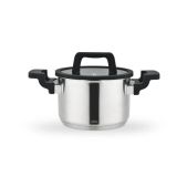 Кастрюля 2.9л Lara LR02-291 Премиум нерж, 18см, Soft-touch