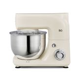 Миксер BQ MX520 планетарный белый чаша 5л, 1600Вт, 6 скоростей, Металлический венчик, Крюк для замеш