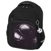 Рюкзак Brauberg 274416 ProFI, 2 отделения, с брелком, Leather ball, 3D-панель, 36х27х19 см