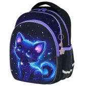 Рюкзак Brauberg 274417 OPTIMA, 2 отделения, с брелком, Glowing kitten, 36х27х18 см