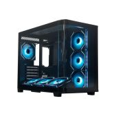 Корпус ATX без БП Xastra QR500-7FM12A-C10-UC QR500 7ARGB-FM-C10-UC Black Aquarium 2 Curve Glass /7x120мм ARGB PWM FM fans/ Argb+PWM HUB 10port /Type-C/