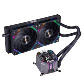 Система водяного охлаждения 1STPlayer X-240E-BK X-240E Black 2x120мм, ARGB, 7-segment display, 250W TDP