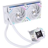 Система водяного охлаждения 1STPlayer X-240E-WH X-240E White 2x120мм, ARGB, 7-segment display, 250W TDP