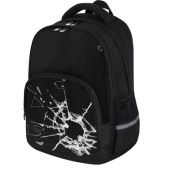 Рюкзак Brauberg 274402 Soft, 2 отделения, 3 кармана, Broken glass, светящийся, 40х31х15 см