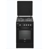Плита газовая Efes SGG-50M40S8 Black 50x50, полный газ-контроль, крышка, электроподжиг