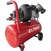 Компрессор Elitech КПМ360-50 коаксиальный масляный 356л/м, 2.2кВт, 8бар, 2 цилиндра, ресив.50л, 43.0кг, ножка, колеса