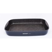 Противень Kukmara пгo03a Granit Ultra original, черный для запекания, алюминий, прямоугольная, 40.5x30.5x5.5см