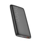 Аккумулятор внешний Hoco J122, черный 10000 mAh 1USB+1Type-C 3.0A 22.5W PD20W с LED индикатором