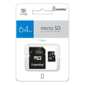 Карта памяти MicroSDXC 64Gb Smartbuy SB64GbSDCL10-01LE class 10 LE