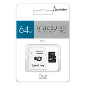 Карта памяти MicroSDXC 64Gb Smartbuy SB64GbSDCL10U3L-01 class10 Pro95/60Mb/s UHS-I U3