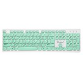Клавиатура беспроводная Smartbuy SBK-252AG-WG ONE 252 бело-зеленая мультимедийная