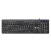 Клавиатура Smartbuy SBK-336U-K 336 USB проводная черная с подсветкой