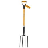 Вилы копальные Rabbitex 700491 Fiberglass стальные 19х28 см, общая длина 115 см, черенок стекловолокно, V-ручка