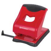 Дырокол Brauberg 228603 Jet Pro, до 40 листов, красно-черный