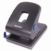 Дырокол Brauberg 229093 Extra, до 40 листов, черный металлический