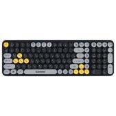 Клавиатура Sonnen 513952 K303BY беспроводная USB, 105 клавиш, черная / серая / желтая