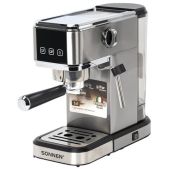 Кофеварка Sonnen CM-2033 рожковая, ручной капучинатор, сенсор, 1 л, 1350 Вт, 19 бар, 457883