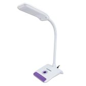 Настольный светильник Sonnen 236672 OU-147, на подставка, светодиодная, 5 Вт, белый/фиолетовый
