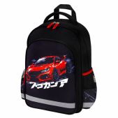 Рюкзак Пифагор 273169 School, 1 отделение, 3 кармана, Street race, 38x28х14 см