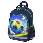 Рюкзак Пифагор 273171 School, 1 отделение, 3 кармана, Football match, 38x28х14 см