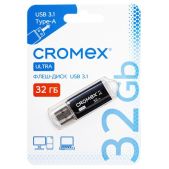 Флеш-диск 32Gb Cromex 514163 Ultra USB 3.1, металлический корпус, черный