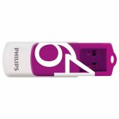 Флеш-диск 64Gb Philips FM64FD05P/97 VIVID, разъем USB 2.0, фиолетовый