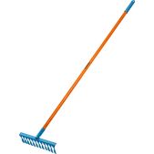 Грабли садовые Grinda 39654 PR-12T FIBER, 380 х 100 х 1530мм, 12 витых зубцов, углеродистая сталь, фибергласовый черенок, ProLine
