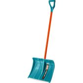 Лопата для снега Grinda 39940 FIBER-500, ширина 500мм, пластиковая, с алюминий. планкой, особопрочный легк. черенок из фибергласса, V-ручка, ProLine