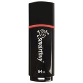 Флеш-диск 64Gb Smartbuy SB64GBCRW-K Crown, USB 2.0, черный