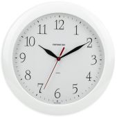 Часы настенные Troyka 11110113TIME, круг, белые, белая рамка, 29х29х3.5 см