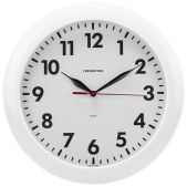 Часы настенные Troyka 11110118TIME, круг, белые, белая рамка, 29х29х3.5 см