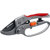 Секатор контактный Grinda 8-423034_z01 G-15, 200мм, стальные лезвия, храповый механизм, с эфесом, с алюминиевыми рукоятками