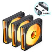 Вентилятор Jonsbo ZK-120B 3 in 1 Black 120х120х25мм ARGB LED, 800-2200об/мин, черный