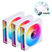 Вентилятор Jonsbo ZK-120W 3 in 1 White 120х120х25мм ARGB LED, 800-2200об/мин, белый
