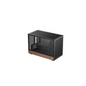 Корпус mATX без БП Deepcool CH260 WOOD, TG, mini-ITX, mATX, черный
