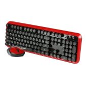 Комплект беспроводной (клавиатура + мышь) Smartbuy SBC620382AG-RK черно-красный мультимедийный