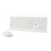 Комплект беспроводной (клавиатура + мышь) Smartbuy SBC-666395AG-W 666395 белый мультимедийный