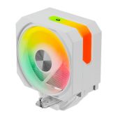Вентилятор upHere UP1TC6C White ARGB / 6HPx6mm, 250W TDP, single tower, 1x120мм ARGB fan, 600-1650RPM, 68 CFM, 25dBA /