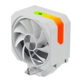 Вентилятор upHere UP1TC6 White 6HPx6mm, 250W TDP, single tower, 1xвентилятор 120мм, 600-1650RPM, 68 CFM, 25dBA, ARGB cover /