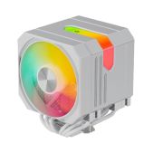 Вентилятор upHere UP2TC6C White ARGB 6HPx6mm, 265W TDP, dual tower, 2x120мм ARGB fans, 600-1650RPM, 68 CFM, 25dBA