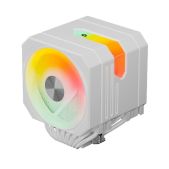 Вентилятор upHere UP2TC8C White ARGB 8HPx6mm, 280W TDP, dual tower, 2x120мм ARGB fans, 600-1650RPM, 68 CFM, 25dBA /