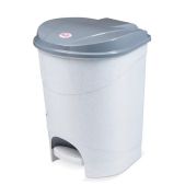 Ведро для мусора Idea М2892 с крышкой и педалью 19 литров, 39х30.5х30.5 см, серое