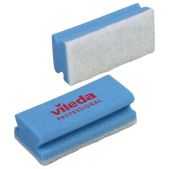 Губки Vileda 102562 профильные Минимальная жесткость комплект 10 шт, синие, белый абразив, 15х7х4.5 см