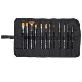 Кисти художественные Brauberg 200968 Art Classic набор 12 шт, в черной скрутке, синтетика