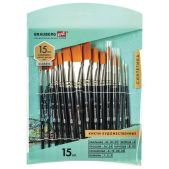 Кисти художественные Brauberg 200962 Art Classic набор 15 шт, синтетика