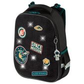Ранец Brauberg 270599 Premium, 2 отделения, с брелком, Space mission, LED лампочки, 38х29х16 см