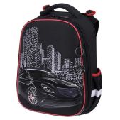 Ранец Brauberg 271356 Premium, 2 отделения, с брелком, City car, LED лампочки, 38х29х16 см