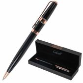 Ручка подарочная шариковая Galant 144167 Aldo, корпус черный, детали розовое золото, узел 0.7мм, линия письма 0.5мм