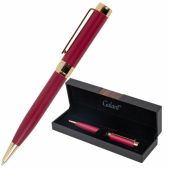 Ручка подарочная шариковая Galant 144172 Rossi, корпус красный, детали золото, узел 0.7мм, линия письма 0.5мм, синяя